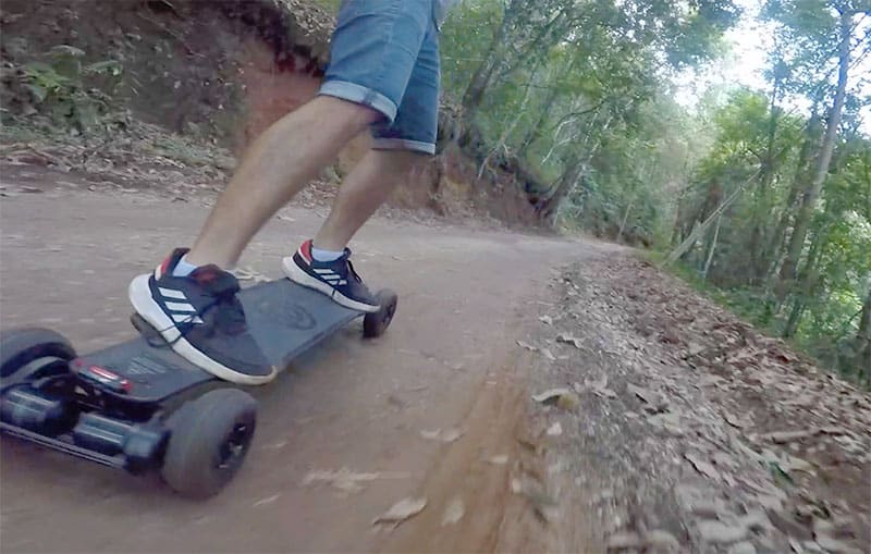 Riding esk8 AT uphill
